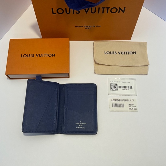 Louis Vuitton M30301 Monogram Pocket Organizer - Blue - Picture 6 of 6